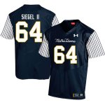 Notre Dame Fighting Irish Men's Max Siegel II #64 Navy Under Armour Alternate Authentic Stitched College NCAA Football Jersey ODH5699IH